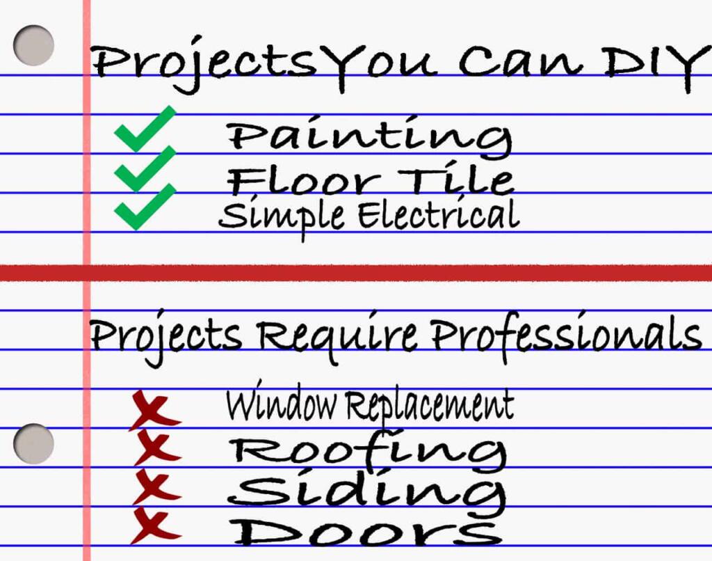 When to do DIY Projects or Hire a Professional