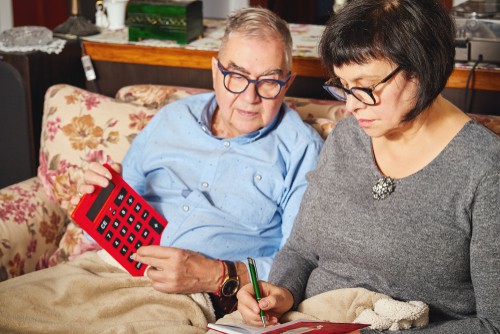 budget planning older couple