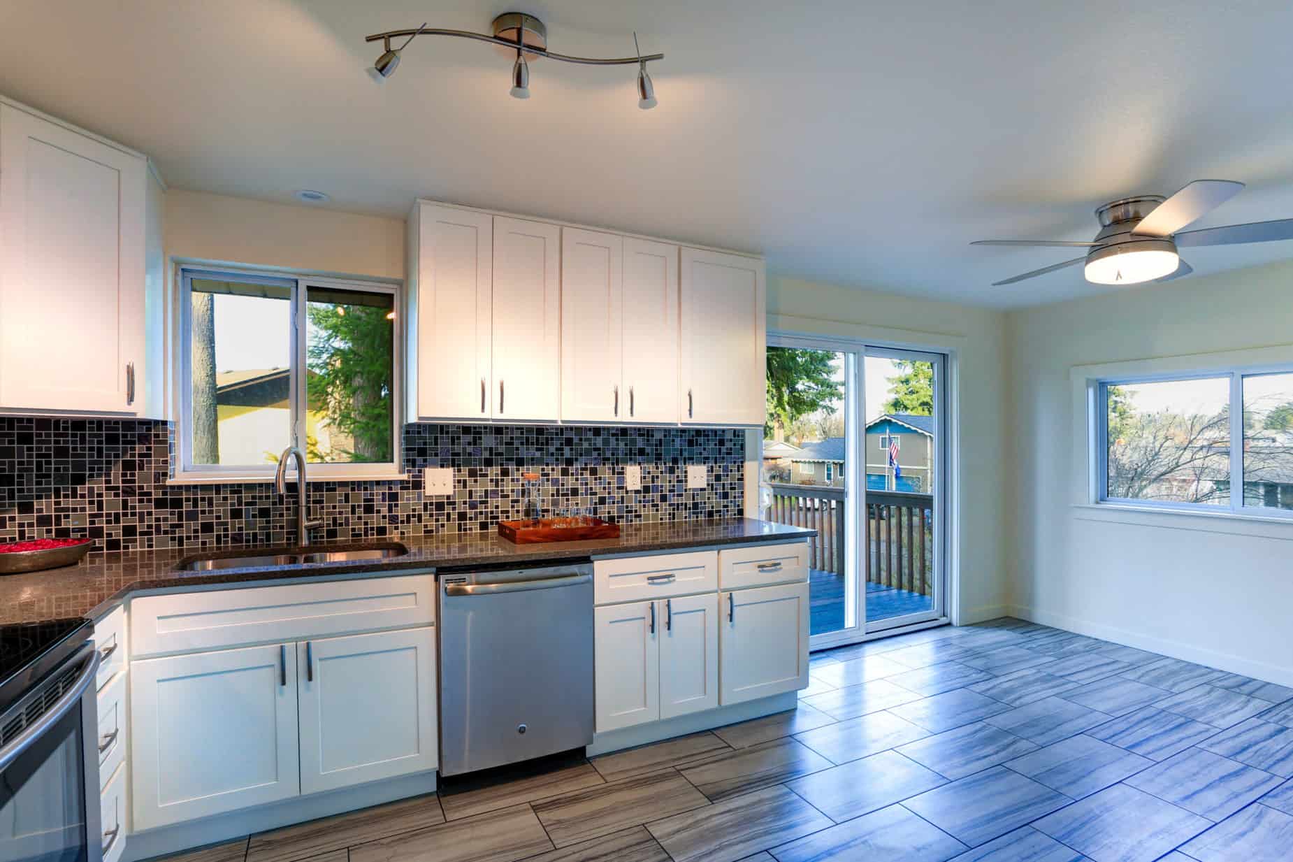 Slider Window in Kitchen