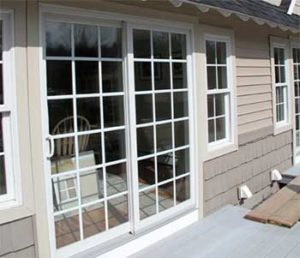 Exterior Sliding Doors with Grids