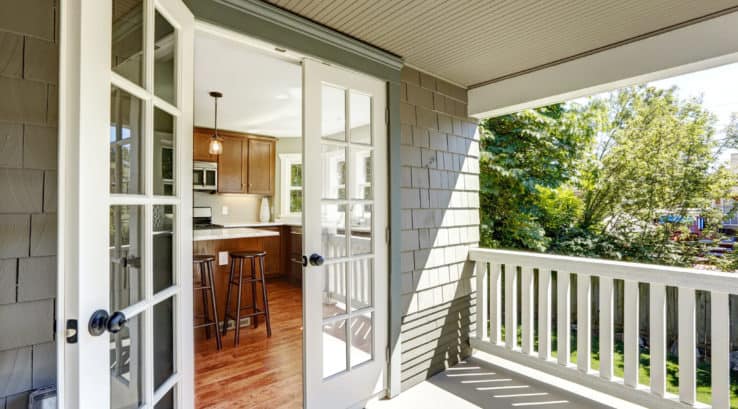 beautiful french doors open