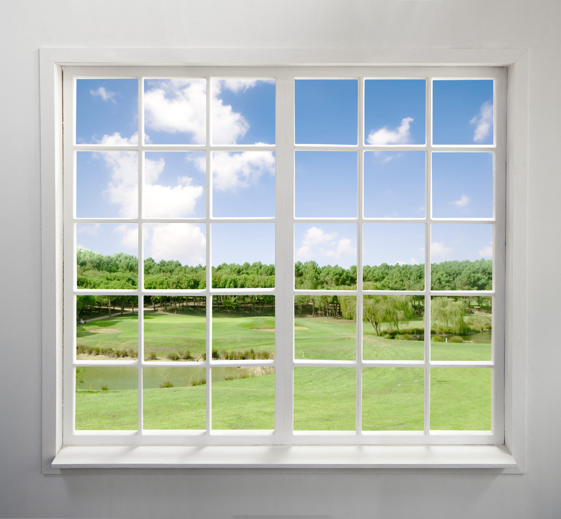 Modern,Residential,Window,With,Lake,View