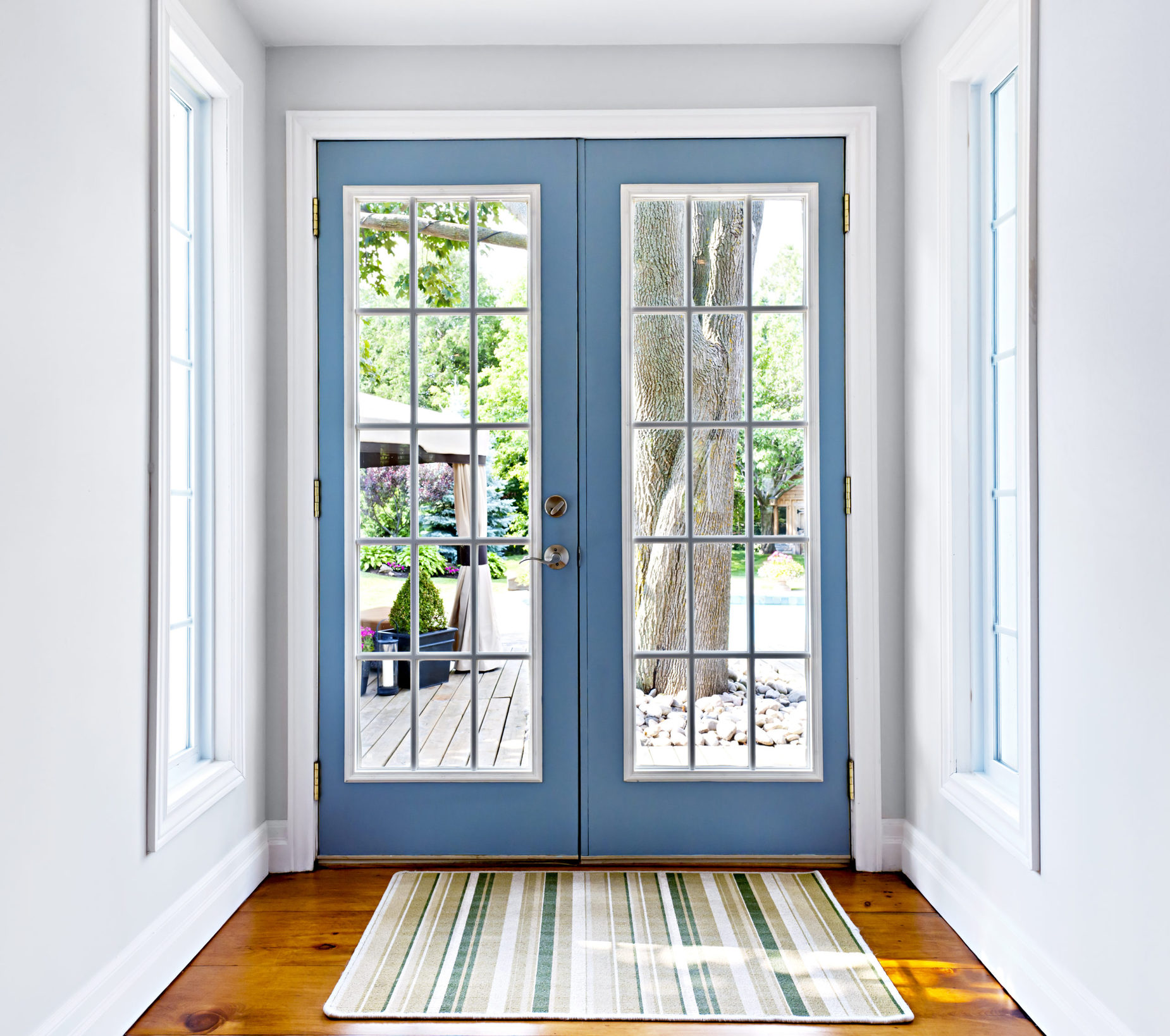 Hinged French Doors With Sidelights